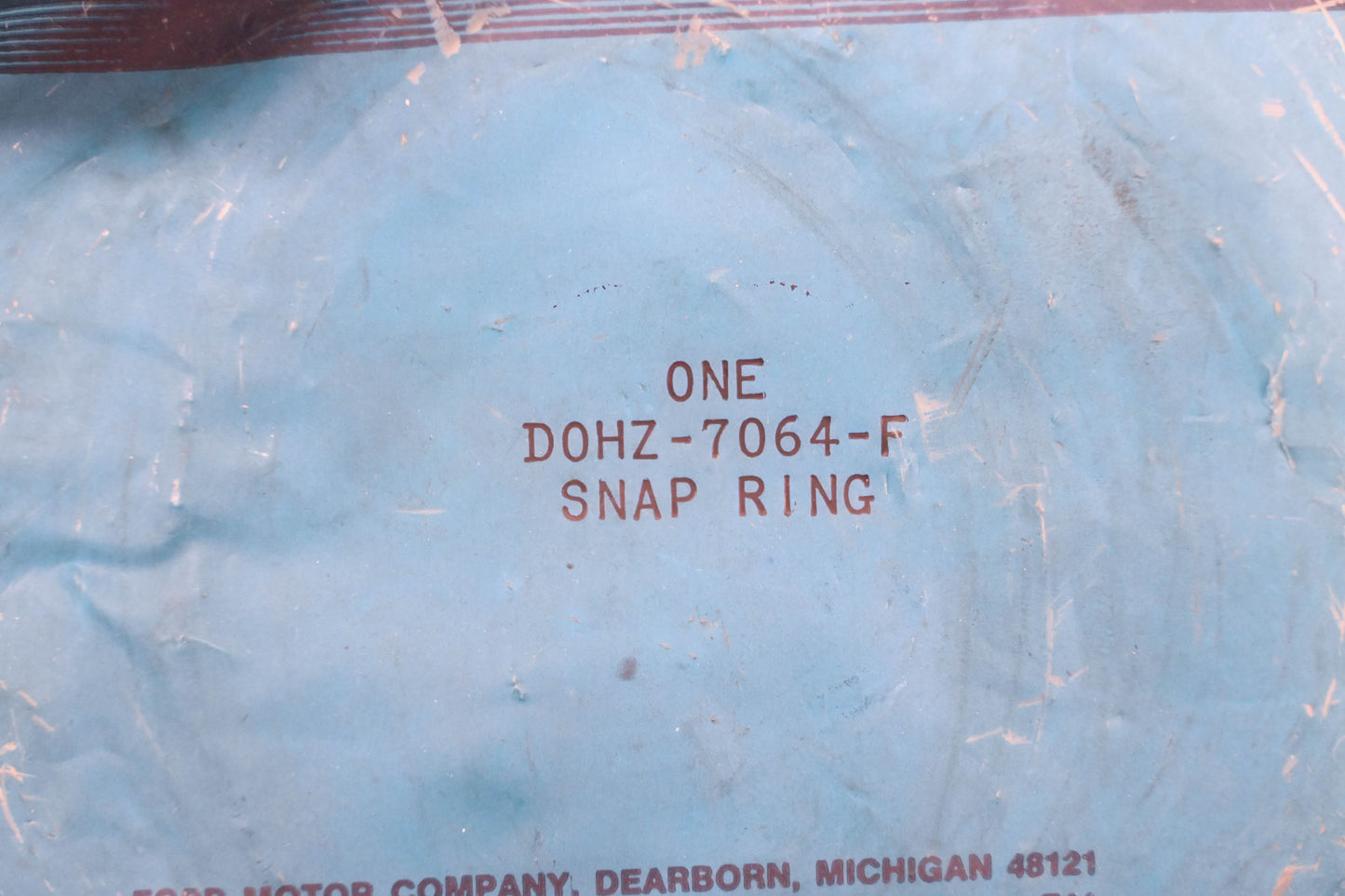 New OEM Ford DOHZ-7064-F Snap Ring NOS