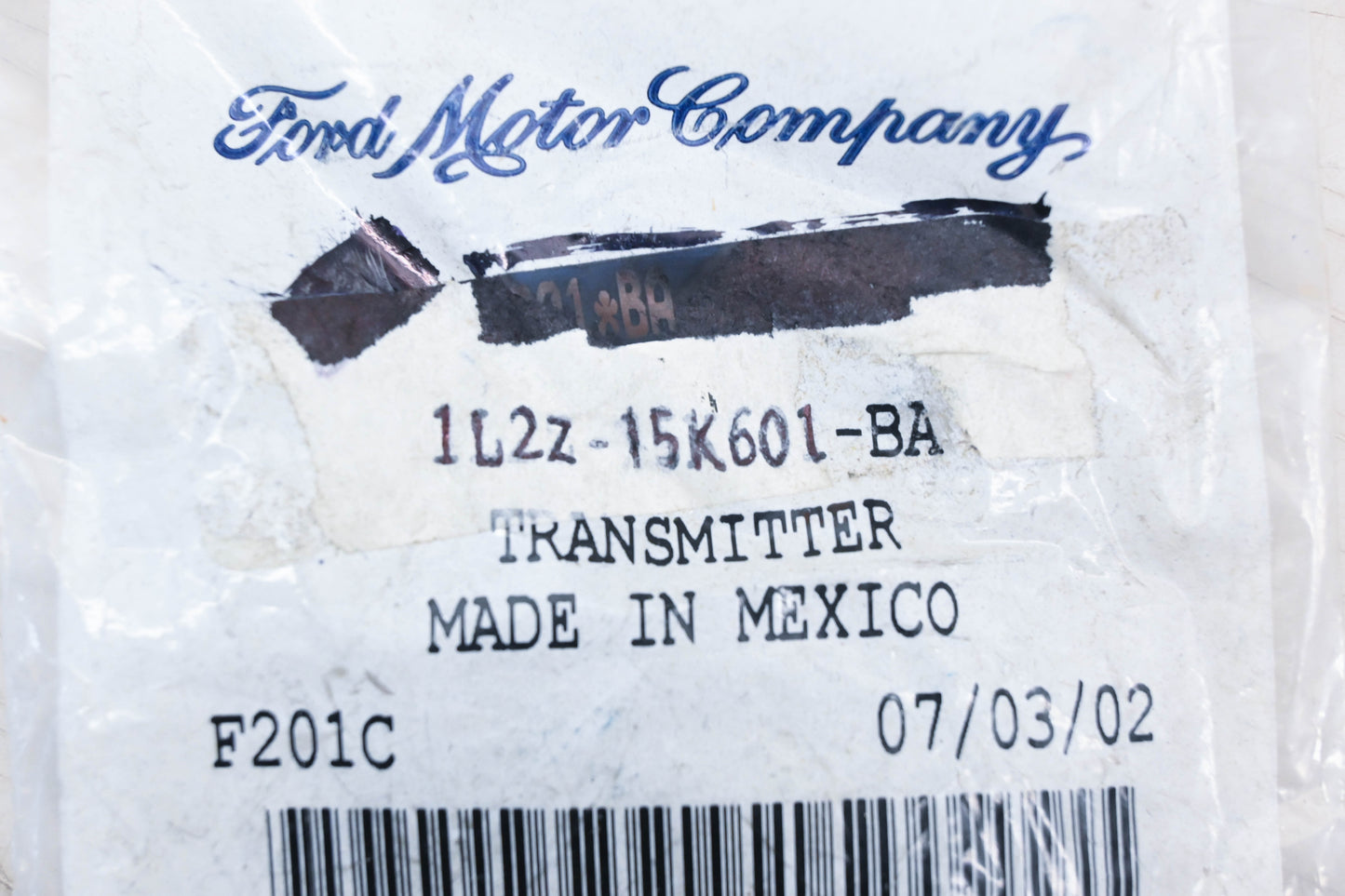 New OEM Ford 1L2Z-15K601-BA Remote Key Fob Assembly NOS
