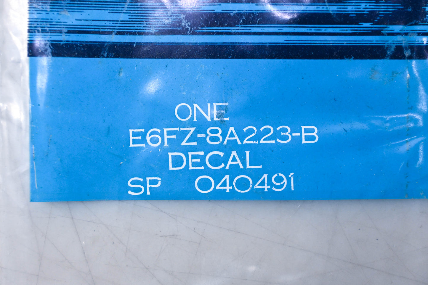 New OEM Ford E6FZ-8A223-B GT Hood Decal NOS