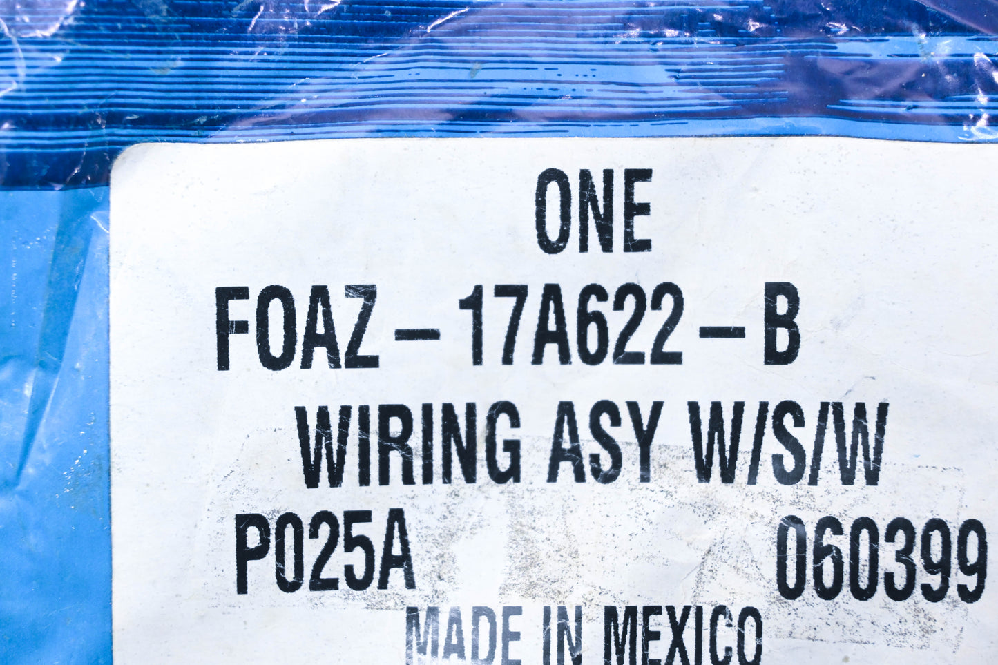 New OEM Ford FOAZ-17A622-B Windshield Washer Wiring Assembly NOS