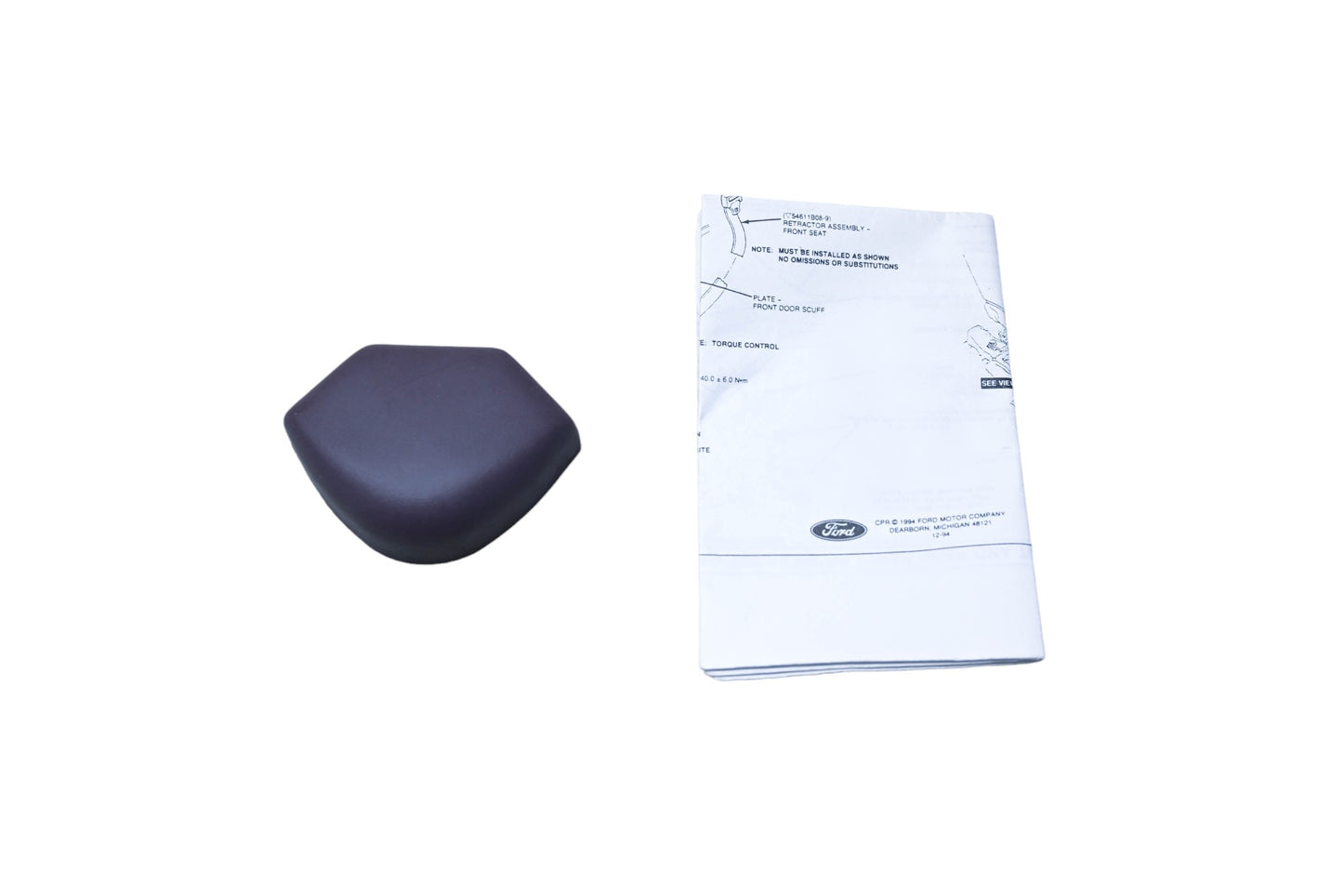 New OEM Ford F5OY-5460262-J Seat Belt Cover NOS