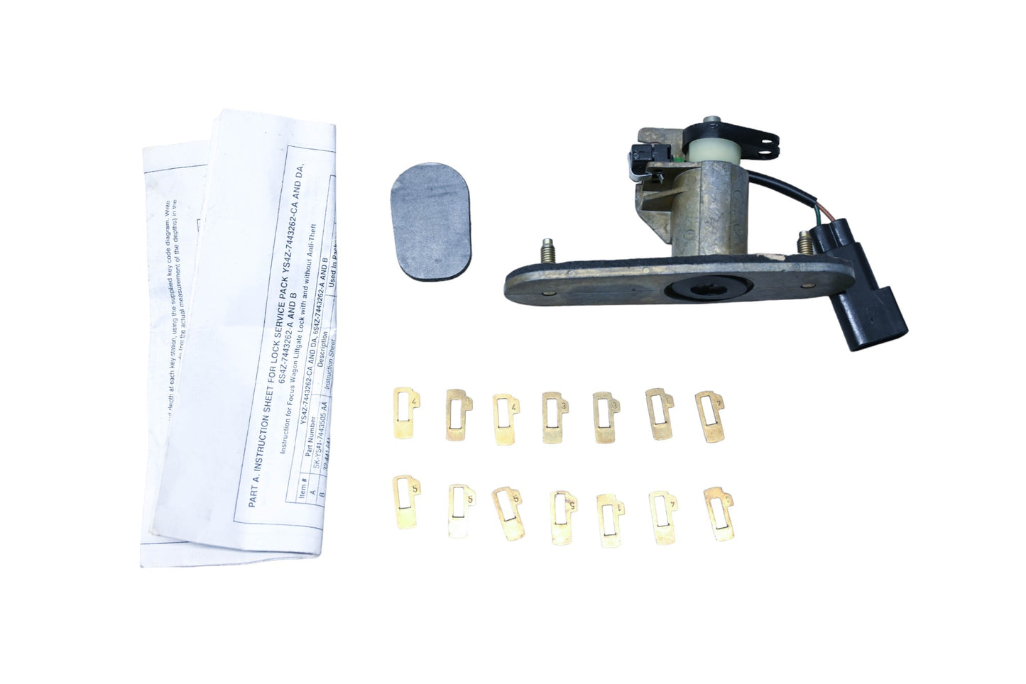 New OEM Ford YS4Z-7443262-DA Lock Cylinder Assembly Kit NOS
