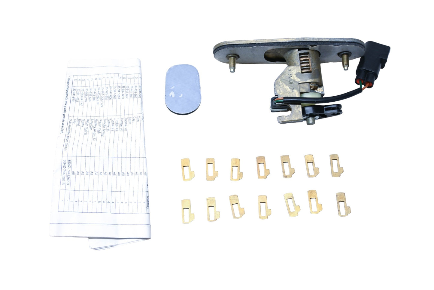 New OEM Ford YS4Z-7443262-DA Lock Cylinder Assembly Kit NOS