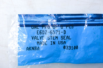 New OEM Ford E6DZ-6571-D Intake Valve Stem Seals Qty 6 NOS