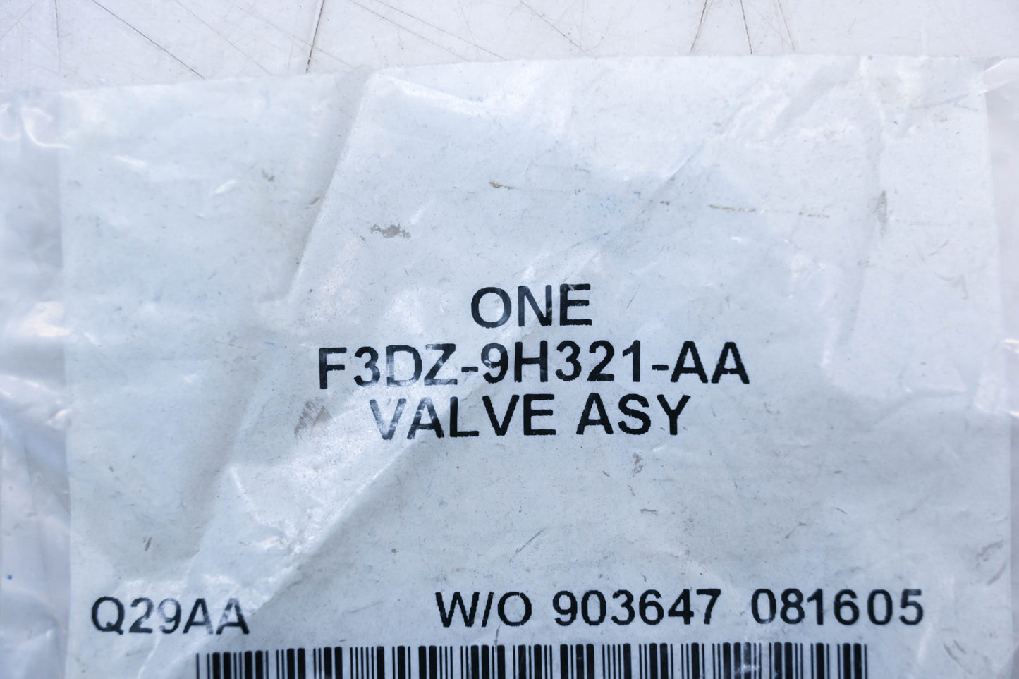 New OEM Ford F3DZ-9H321-AA Valve Assembly NOS