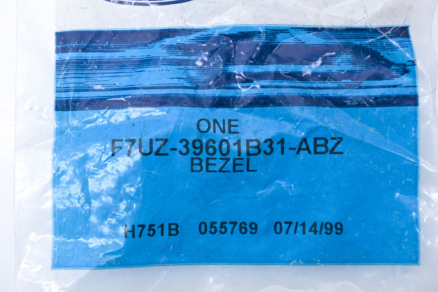 New OEM Ford F7UZ-39601B31-ABZ Seat Belt Harness Bezel NOS