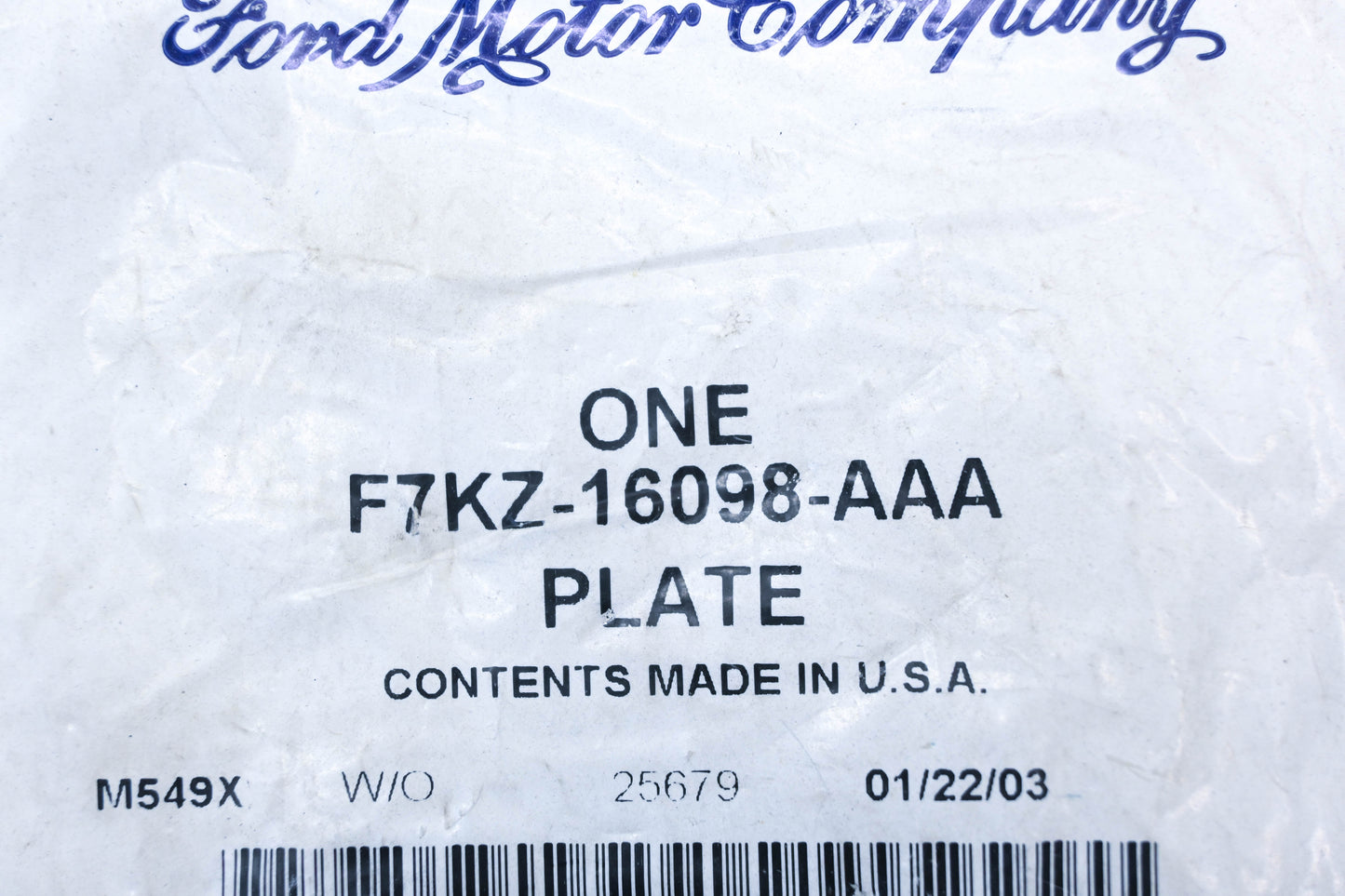 New OEM Ford F7KZ-16098-AAA Trio Emblem Nameplate NOS