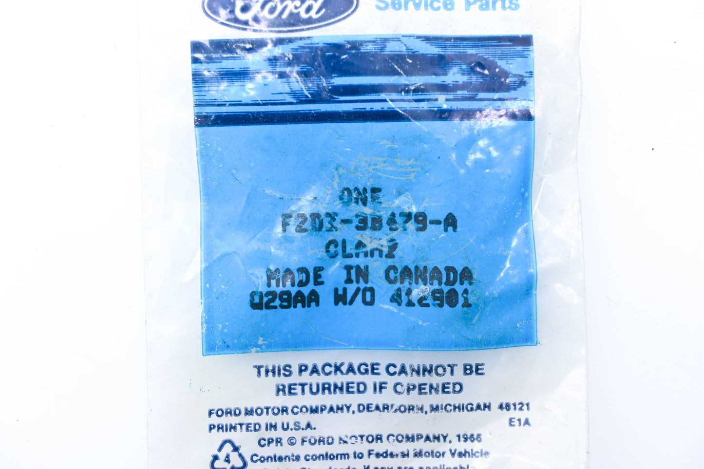 New OEM Ford F2DZ-3B478-A CV Joint Clamp NOS