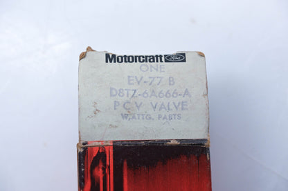New OEM Motorcraft EV-77-B, D8TZ-6A666-A PCV Valve Kit NOS