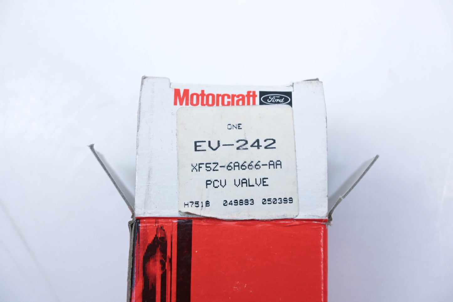 New OEM Motorcraft EV-242, XF5Z-6A666-AA PCV Valve Assembly NOS