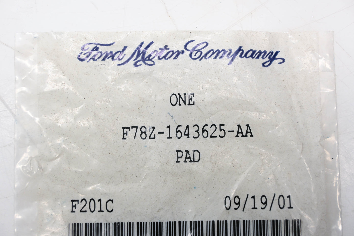 Ford F78Z-1643625-AA Lock Cylinder Pad NOS