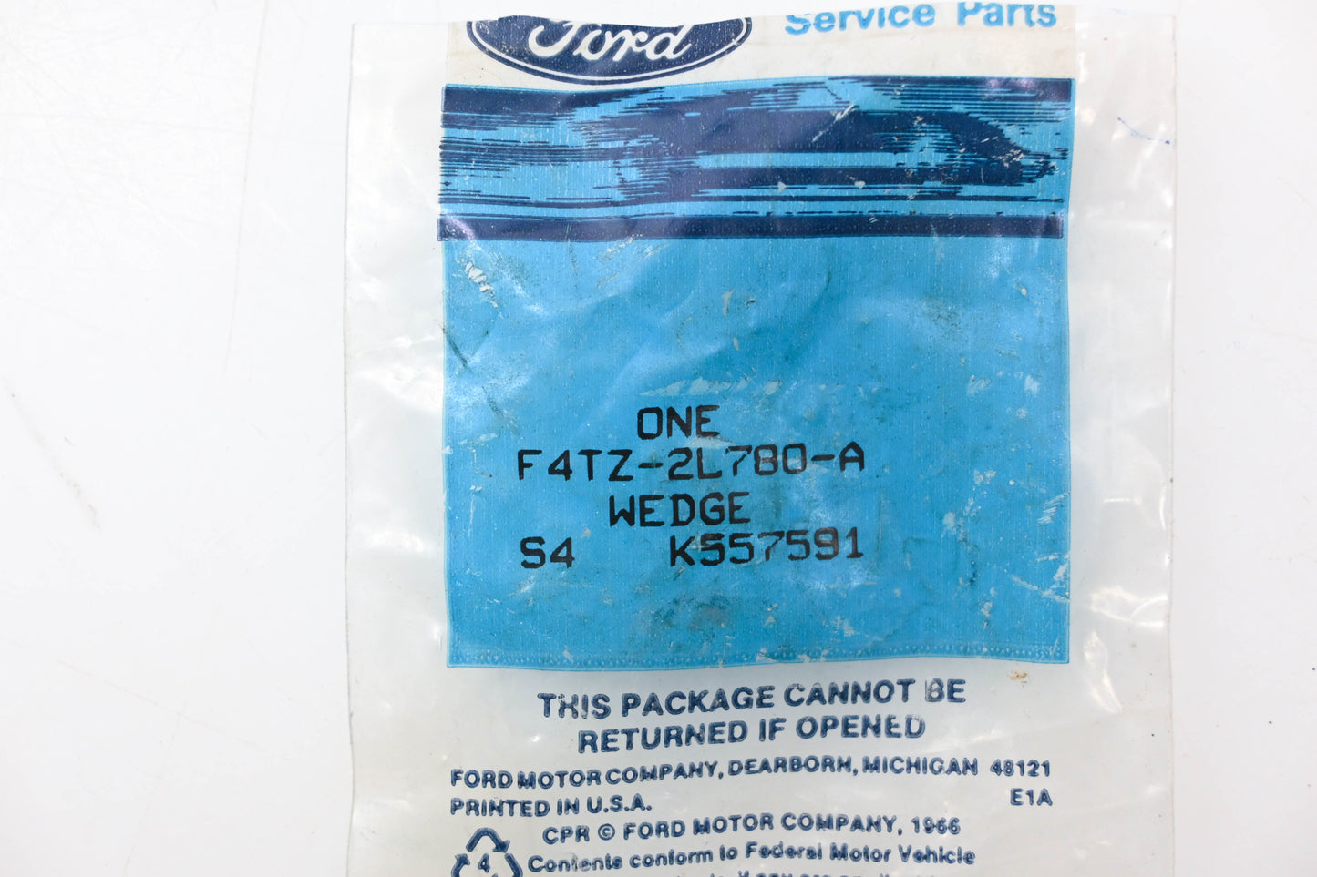 Ford F4TZ-2L780-A Parking Brake Lock-In Wedge NOS