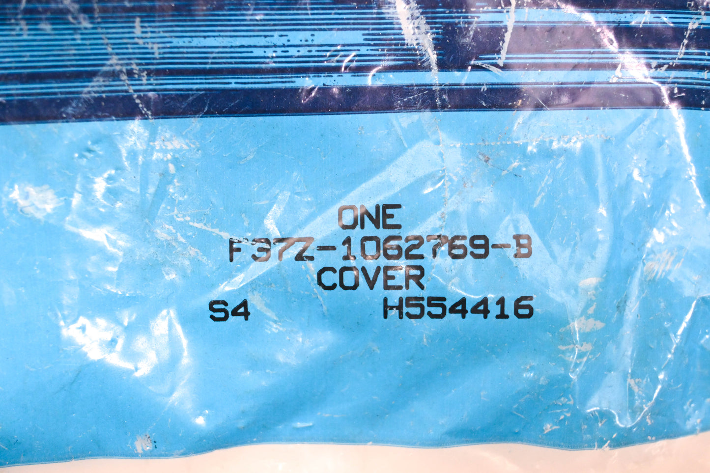 New OEM Ford F37Z-1062769-B Blue Lower Seat Back Cover NOS