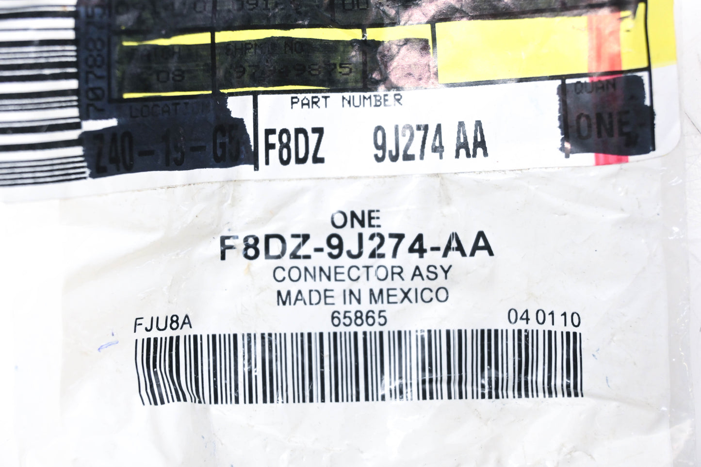 New OEM Ford F8DZ-9J274-AA Connector Assembly NOS
