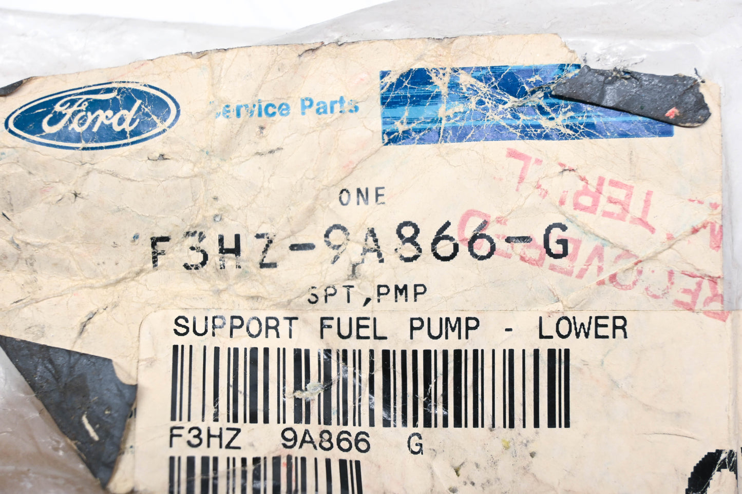 New OEM Ford F3HZ-9A866-G Lower Fuel Pump Support Brace NOS