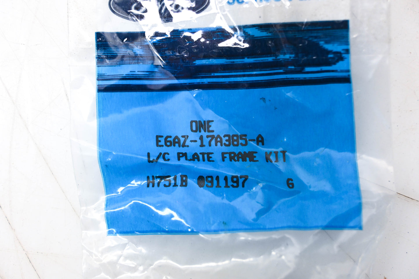 New OEM Ford E6AZ-17A385-A License Plate Bracket Mounting Kit NOS