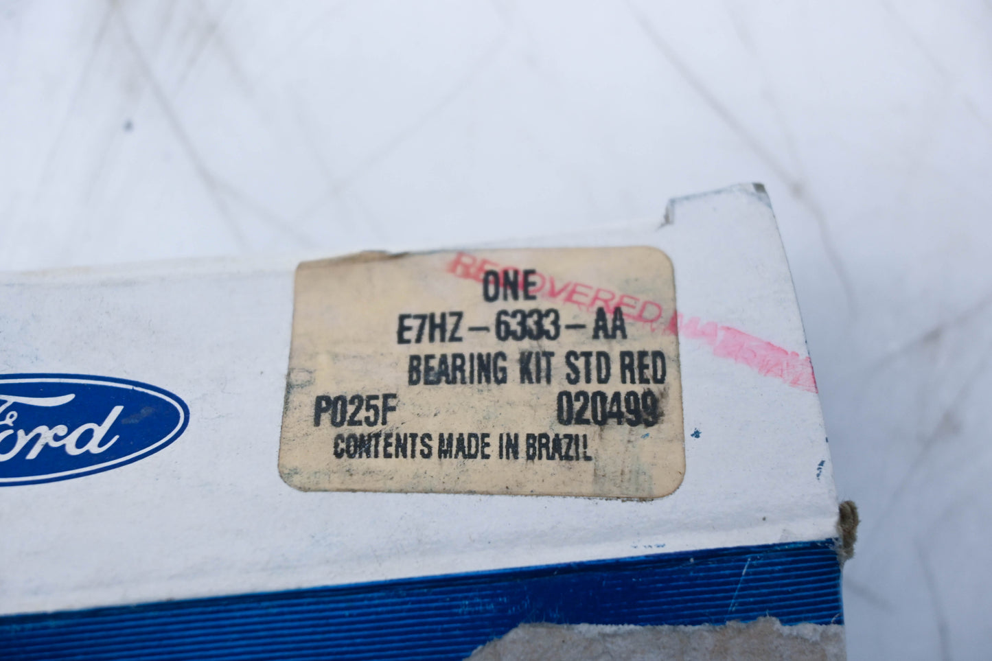 New OEM Ford E7HZ-6333-AA Upper Main Bearing Kit NOS