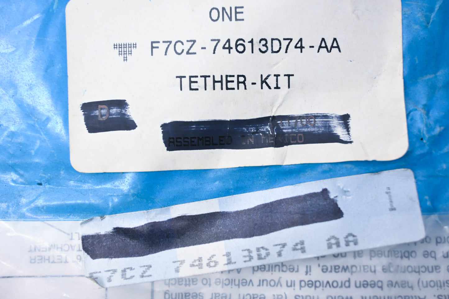 New OEM Ford F7CZ-74613D74-AA Tether Kit NOS