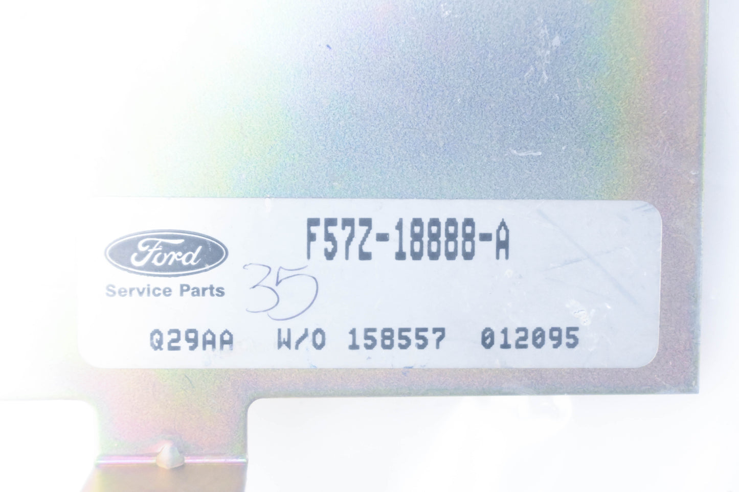 New OEM Ford F57Z-18888-A Stereo Amplifier Bracket NOS