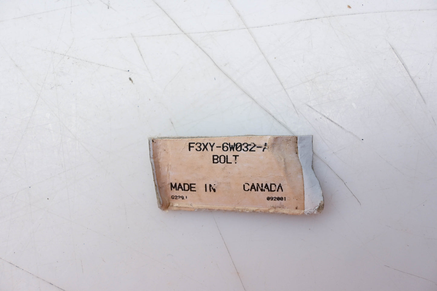 New OEM Ford F3XY-6W032-A Bolt NOS