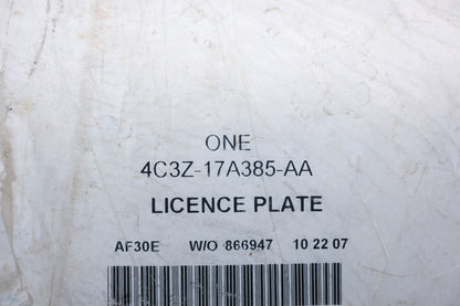 New OEM Ford 4C3Z-17A385-AA License Plate Placeholder NOS
