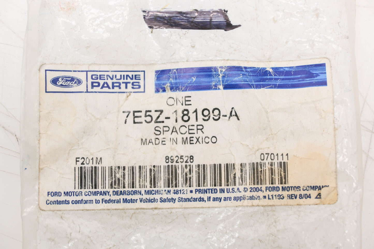 New OEM Ford 7E5Z-18199-A Spacer NOS