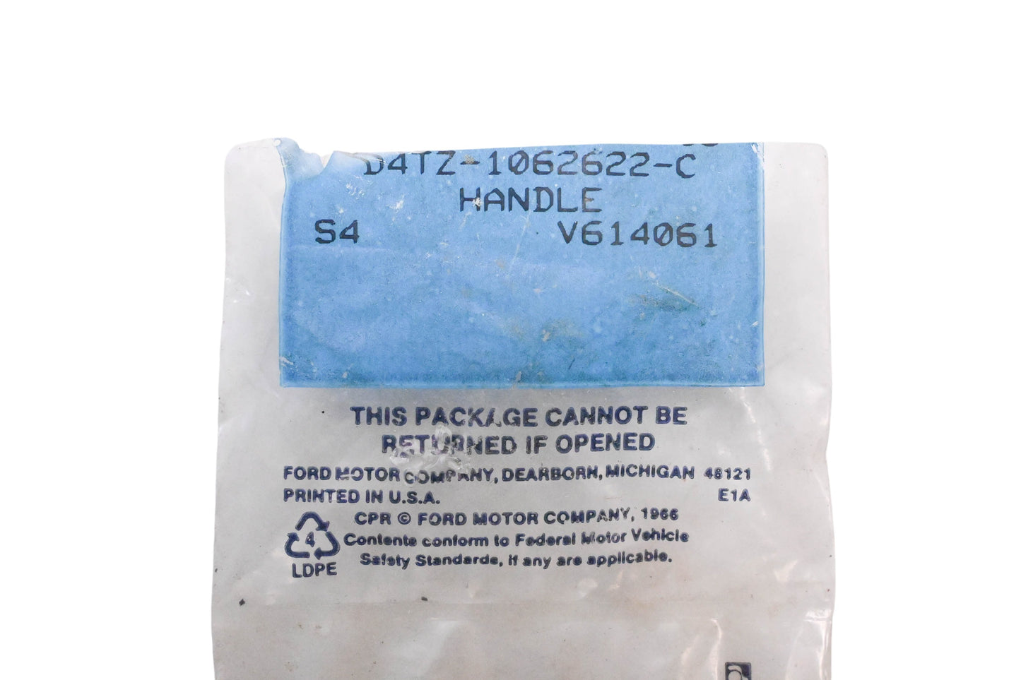 New OEM Ford D4TZ-1062622-C Seat Back Adjusting Handle NOS