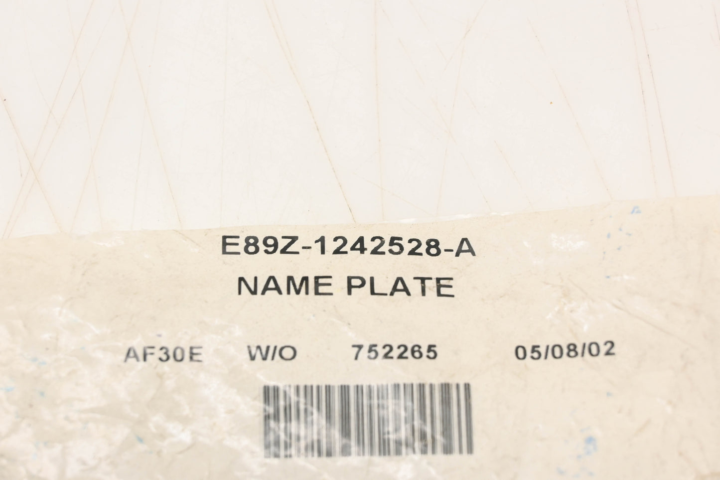 New OEM Ford E89Z-1242528-A Aerostar XLT Emblem Nameplate NOS