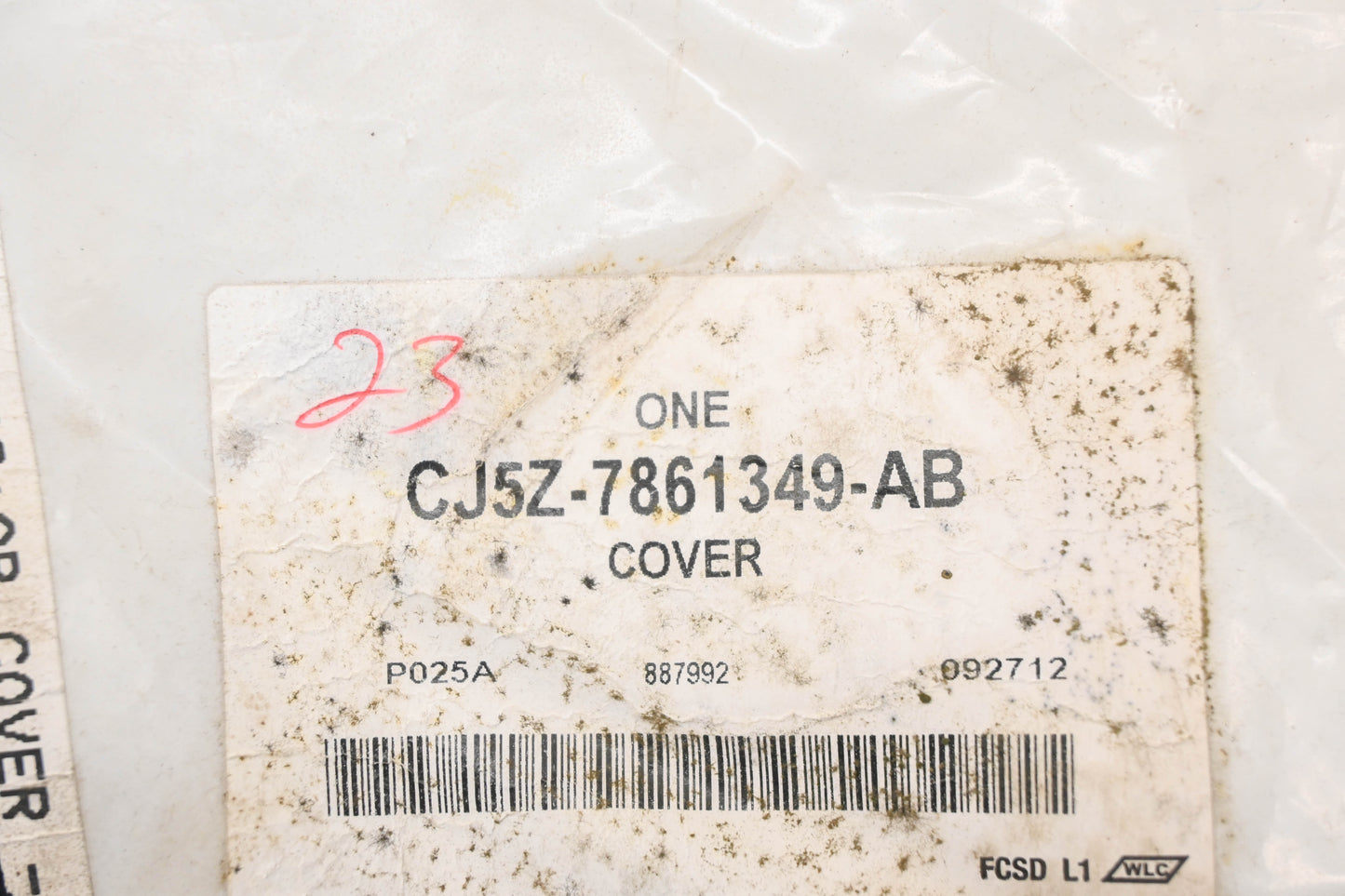 New OEM Ford CJ5Z-7861349-AB Rear Seat Back Hinge Cover NOS