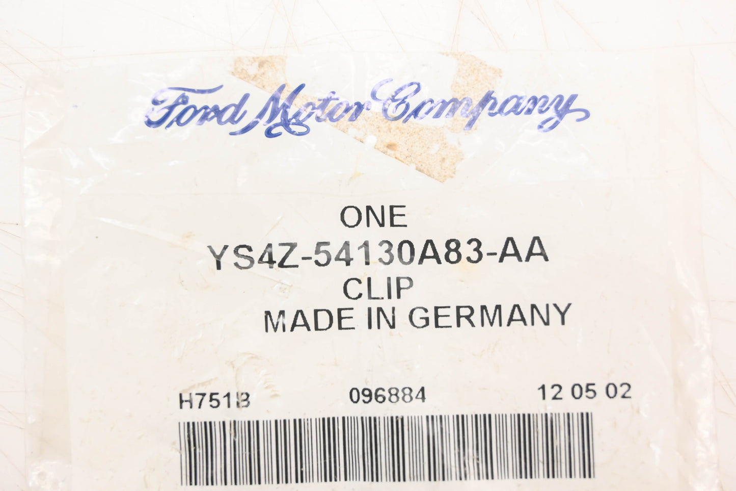 New OEM Ford YS4Z-54130A83-AA Clip Assembly Kit NOS