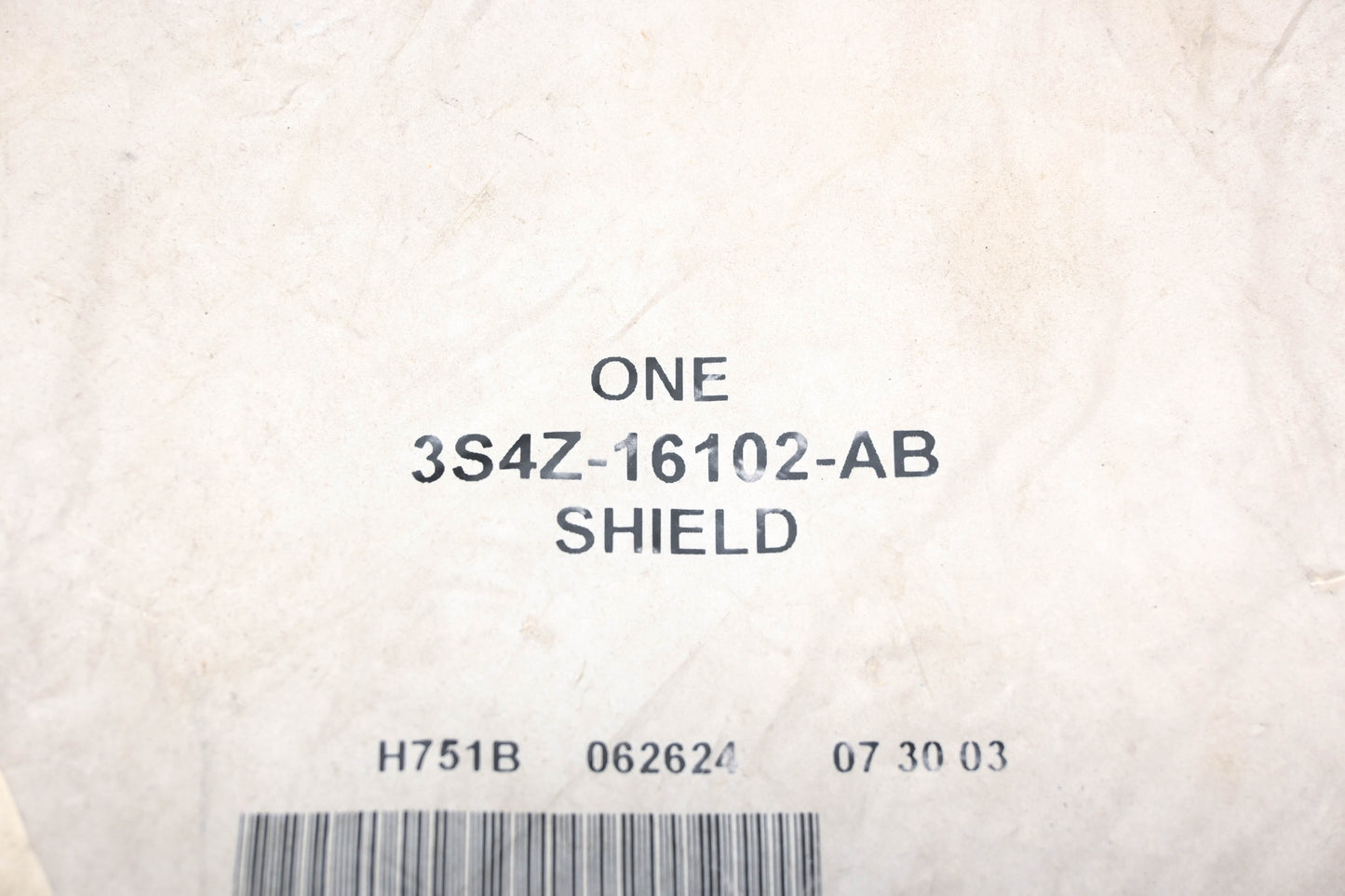 New OEM Ford 3S4Z-16102-AB Right Side Fender Splash Shield NOS