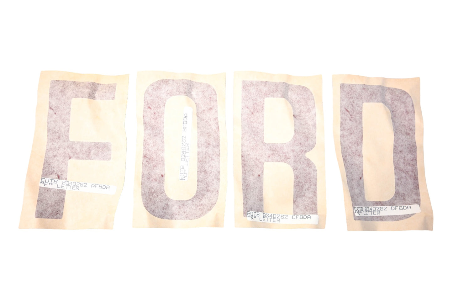 New OEM Ford E0TZ-8342528-AD Ford Pickup Letter Transfer Kit NOS