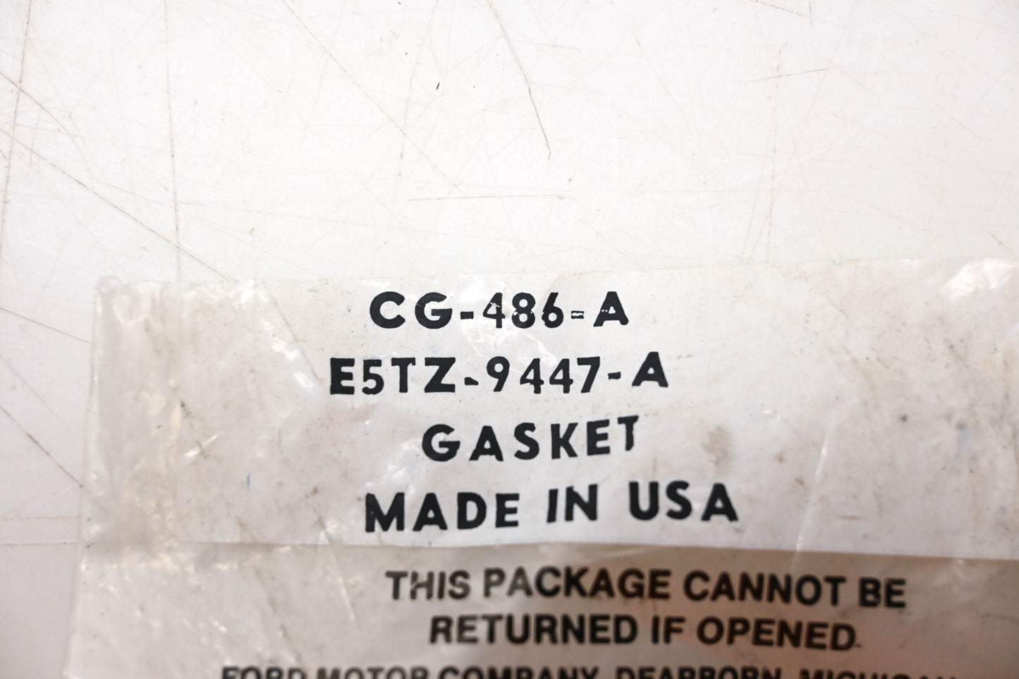 New OEM Motorcraft CG-486-A, E5TZ-9447-A Carburetor Mounting Gasket NOS