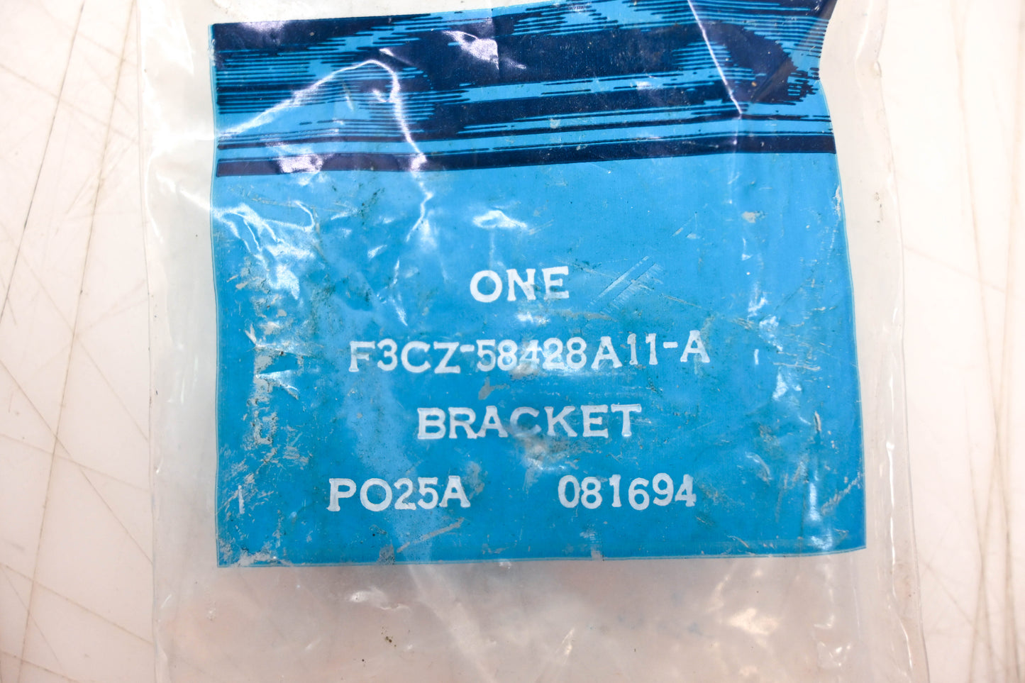 New OEM Ford F3CZ-58428A11-A Grey Luggage Compartment Bracket NOS