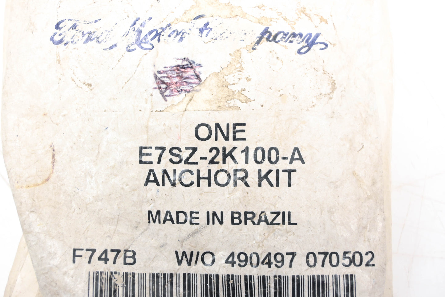New OEM Ford E7SZ-2K100-A Parking Brake Anchor Kit NOS