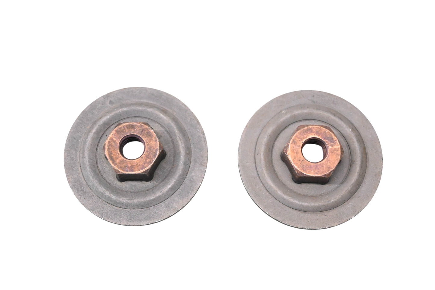 New OEM Ford E4UZ-1000157-A Lower Body Bolt Absorber Retainer Plates Qty 2 NOS