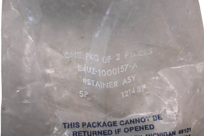 New OEM Ford E4UZ-1000157-A Lower Body Bolt Absorber Retainer Plates Qty 2 NOS