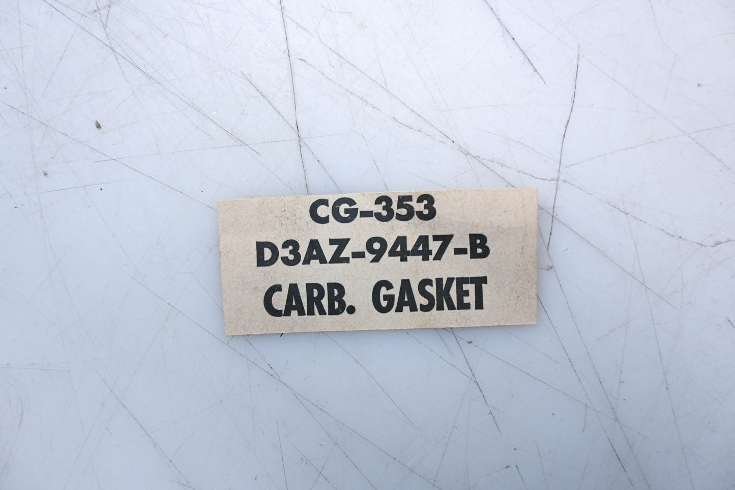 New OEM Motorcraft CG-353, D3AZ-9447-B Carburetor Mounting Gasket NOS