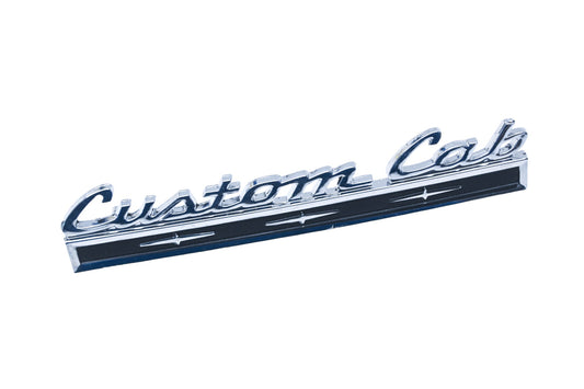 New OEM Ford C8TB-8140683-A Custom Cab Emblem Nameplate NOS