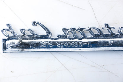New OEM Ford C8TB-8140683-A Custom Cab Emblem Nameplate NOS