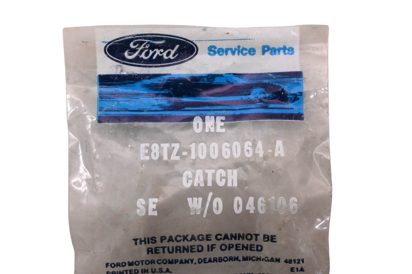 New OEM Ford E8TZ-1006064-A Glove Compartment Door Latch/Catch NOS