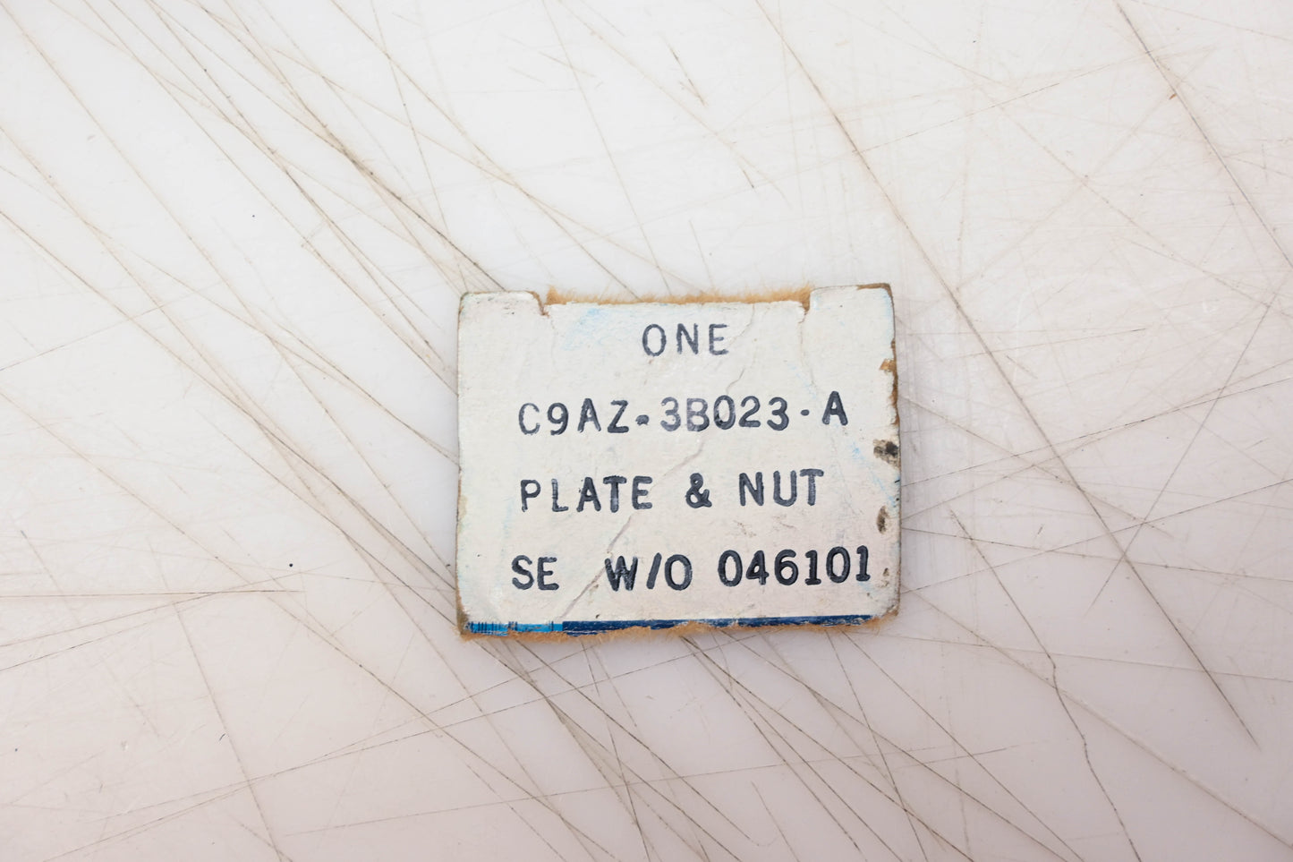 New OEM Ford C9AZ-3B023-A Plate & Nut Assembly NOS