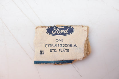 New OEM Ford C1TB-9122008-A Door Latch Striker Plate Assembly NOS
