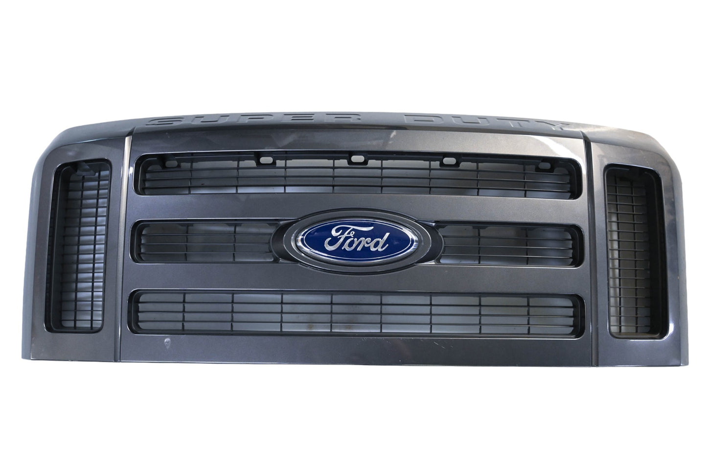 New OEM Ford 7C34-8200-BJW, 7C3Z-8200-AA Grey Super Duty Radiator Grille Assembly NOS