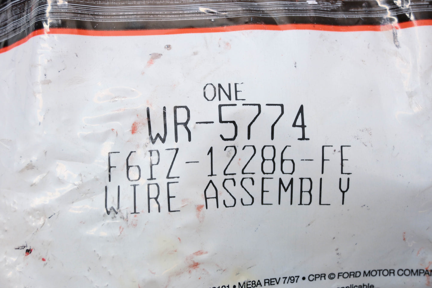 New OEM Motorcraft WR-5774, F6PZ-12286-FE Wire Assembly NOS