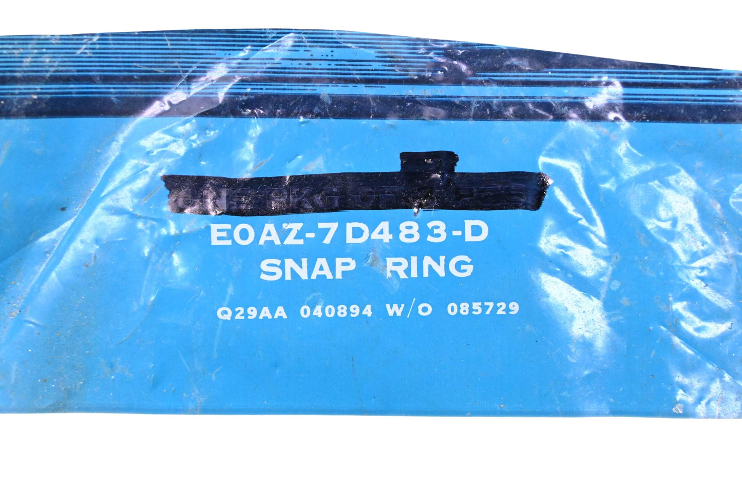 New OEM Ford E0AZ-7D483-D Retainer Snap Rings Qty 2 NOS
