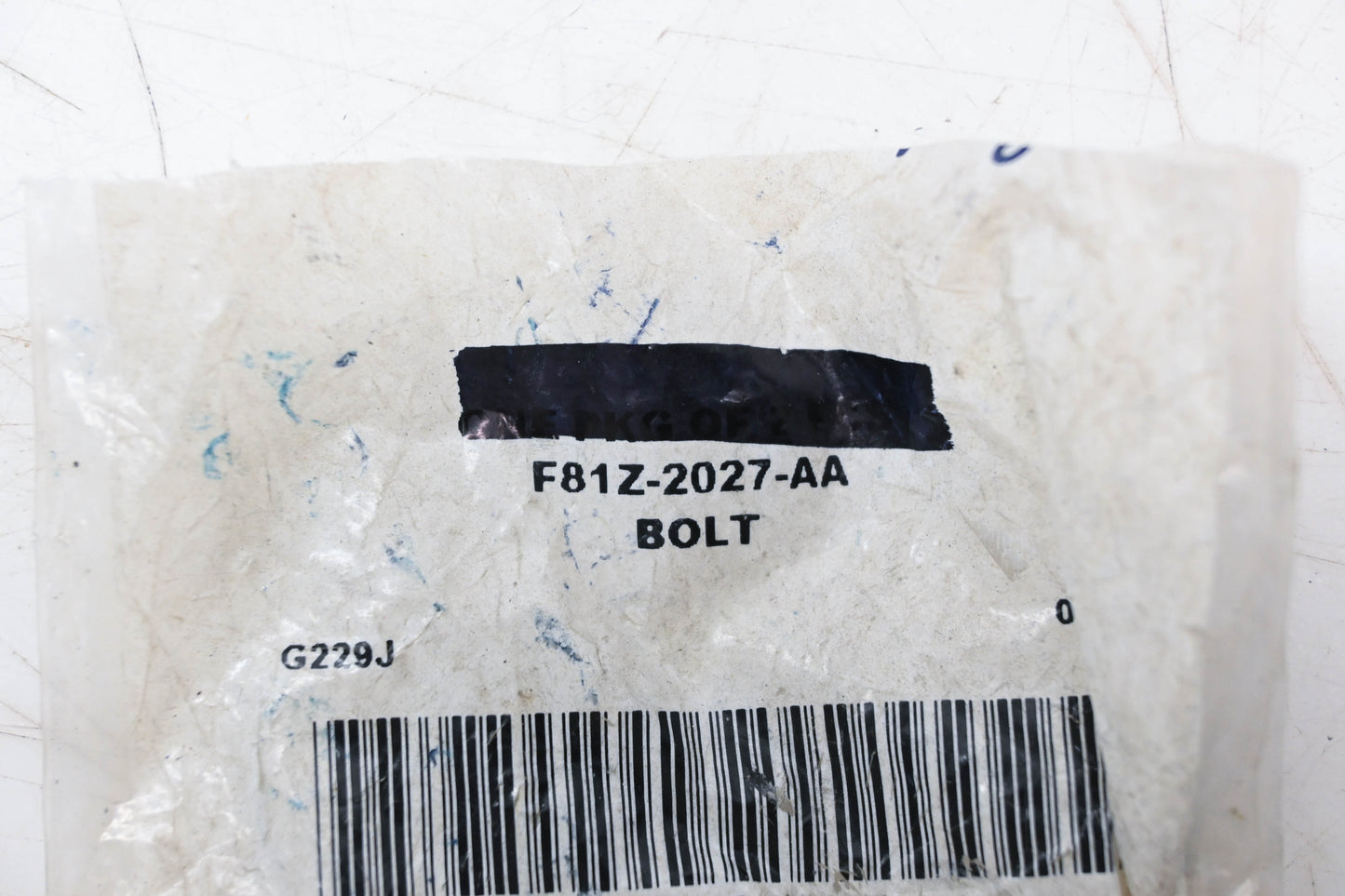 New OEM Ford F81Z-2027-AA Bracket Mounting Bolt NOS