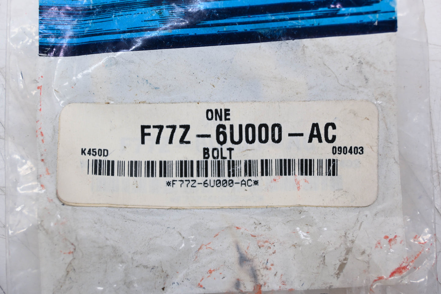 New OEM Ford F77Z-6U000-AC Special Bolt NOS