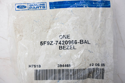 New OEM Ford 5F9Z-7420966-BAL Left Side Keyhole Cover NOS