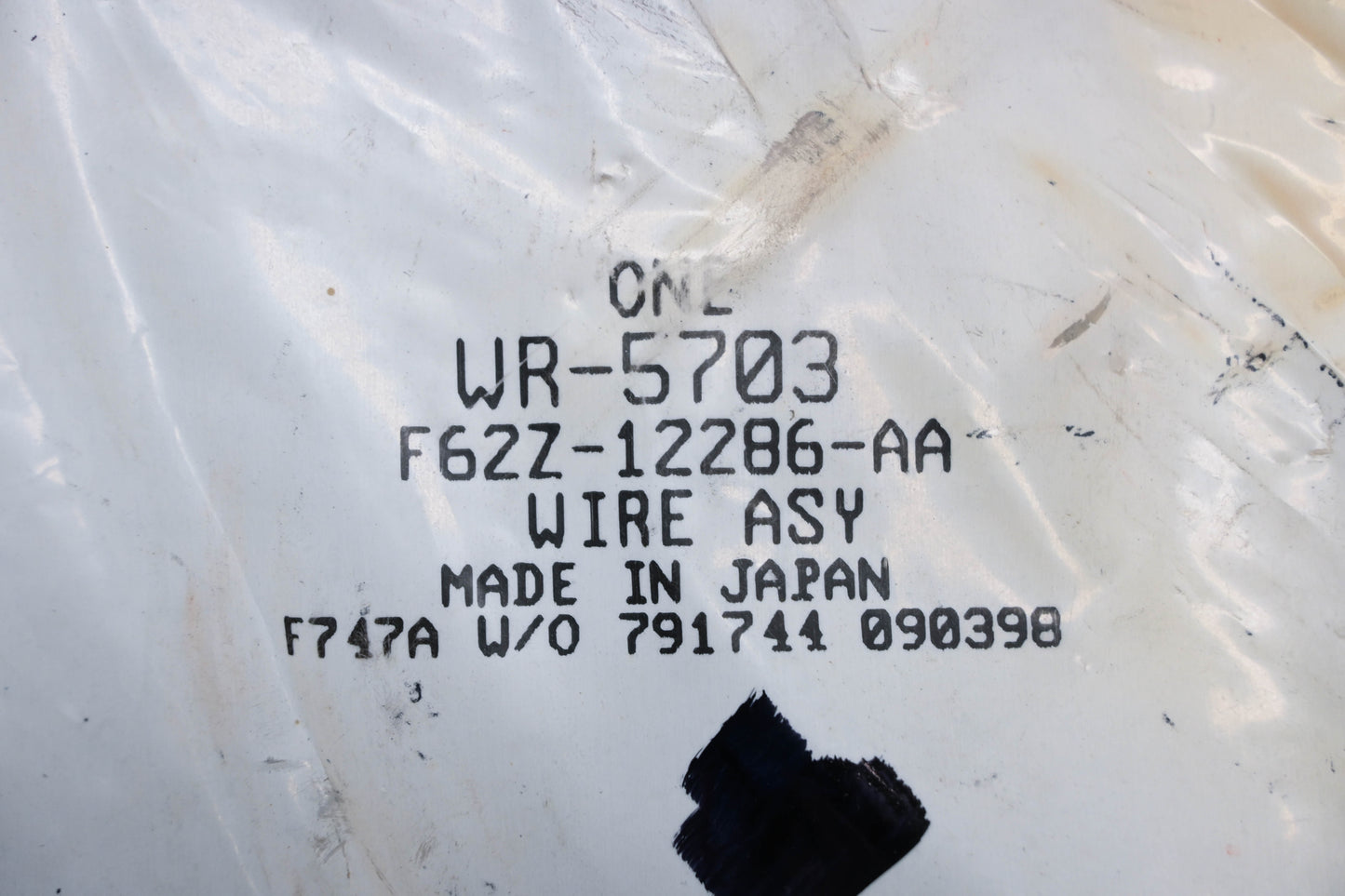 New OEM Motorcraft WR-5703, F62Z-12286-AA Wire Assembly NOS